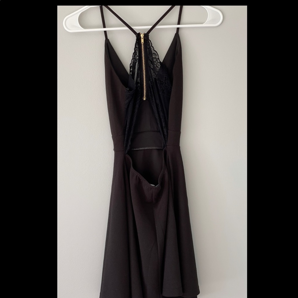Black mini dress